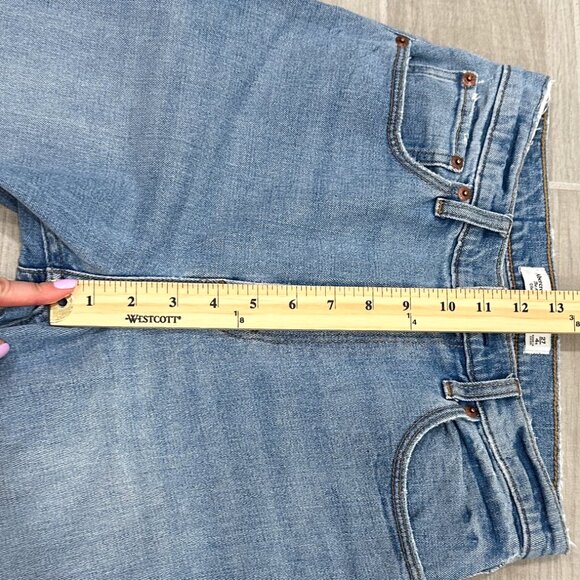 Abercrombie & Fitch The Ankle Straight Ultra High Rise in Light Wash Denim Sz 27 - Picture 11 of 15